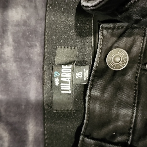 LuLaRoe black skinny jeans size 26 - Picture 2 of 2